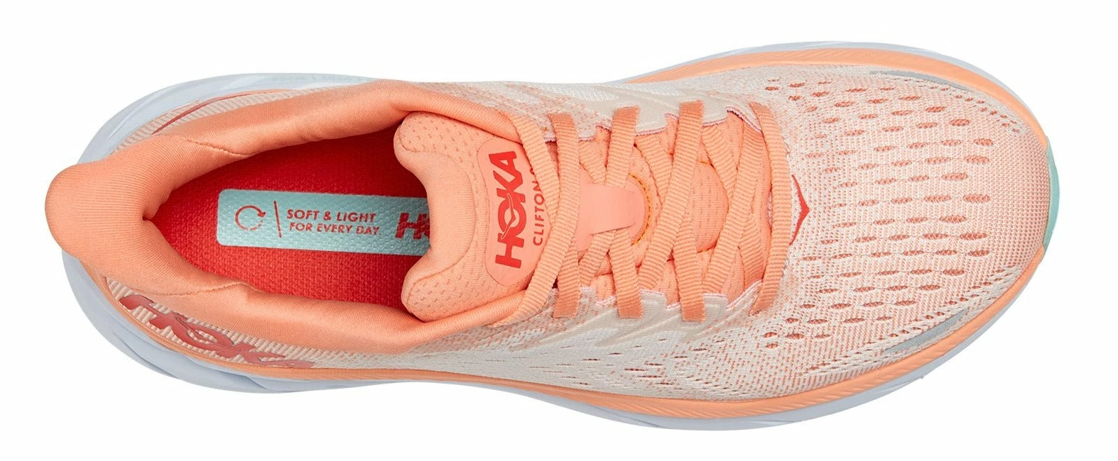 HOKA Women's Clifton 8 - Cantaloupe/Silver Peony (1119394-CSPY) 5 HOKA Women's Clifton 8 - Cantaloupe/Silver Peony (1119394-CSPY) - Image 5