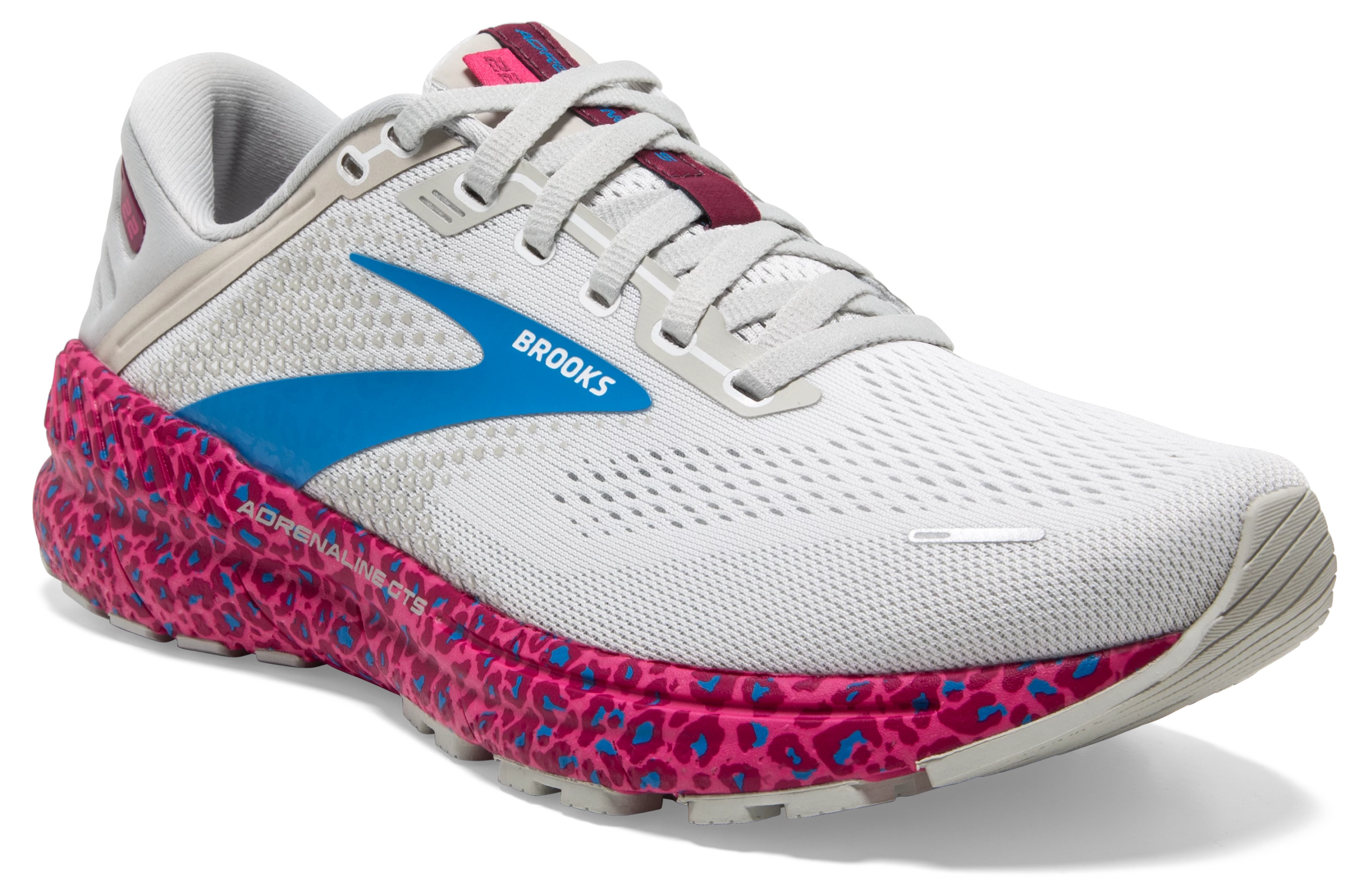 Brooks Women's Adrenaline GTS 22 - White/Oyster/Brilliant (1203531B160) 2 Brooks Women's Adrenaline GTS 22 - White/Oyster/Brilliant (1203531B160) - Image 2