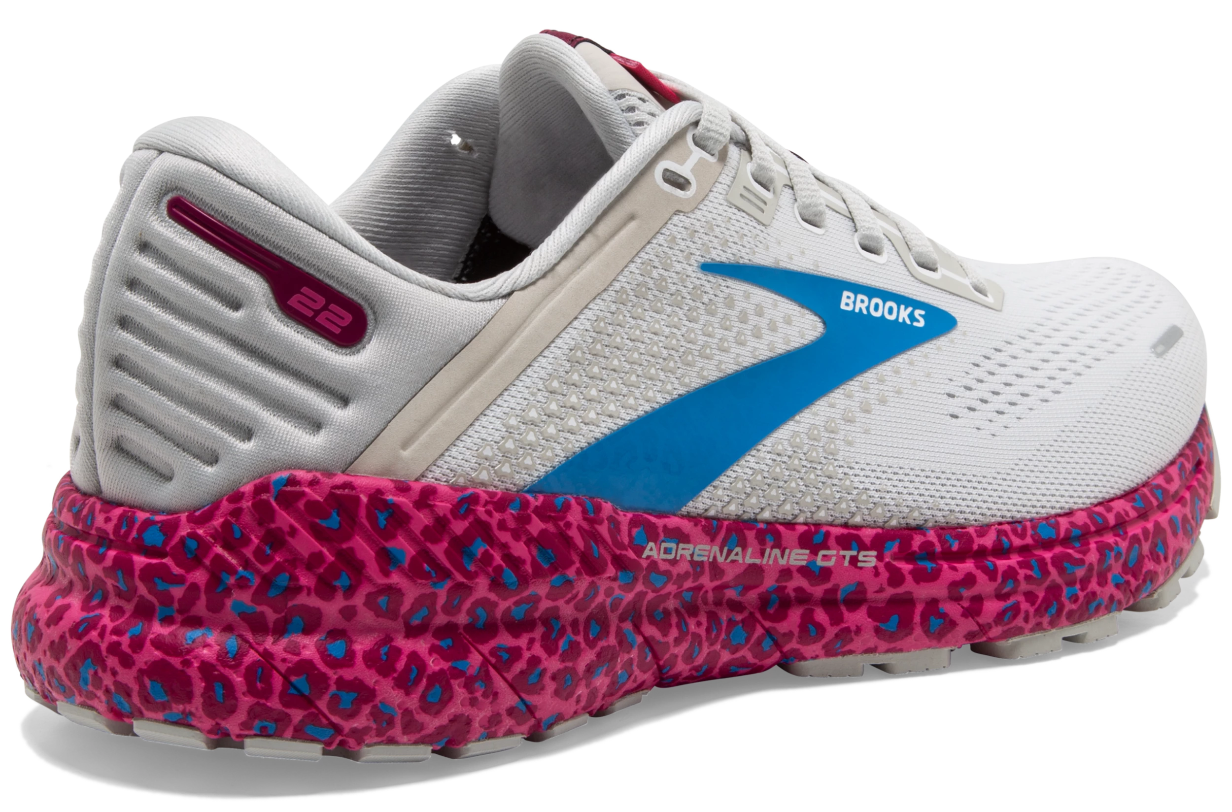 Brooks Women's Adrenaline GTS 22 - White/Oyster/Brilliant (1203531B160) 3 Brooks Women's Adrenaline GTS 22 - White/Oyster/Brilliant (1203531B160) - Image 3