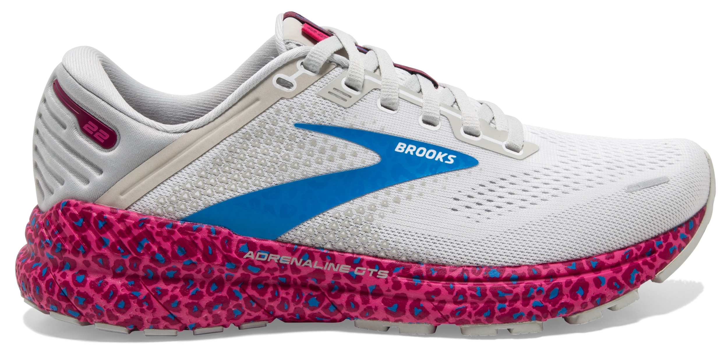 Brooks Women's Adrenaline GTS 22 - White/Oyster/Brilliant (1203531B160) 1 Brooks Women's Adrenaline GTS 22 - White/Oyster/Brilliant (1203531B160)
