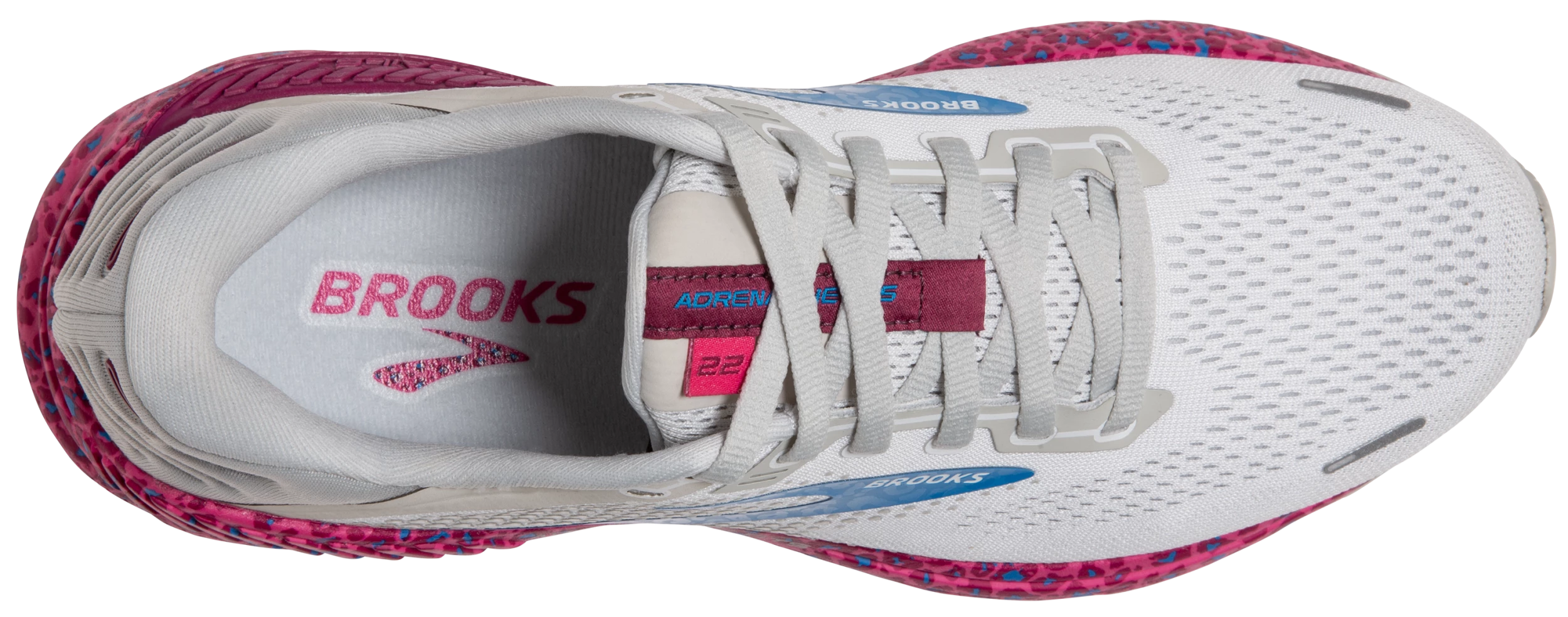 Brooks Women's Adrenaline GTS 22 - White/Oyster/Brilliant (1203531B160) 5 Brooks Women's Adrenaline GTS 22 - White/Oyster/Brilliant (1203531B160) - Image 5