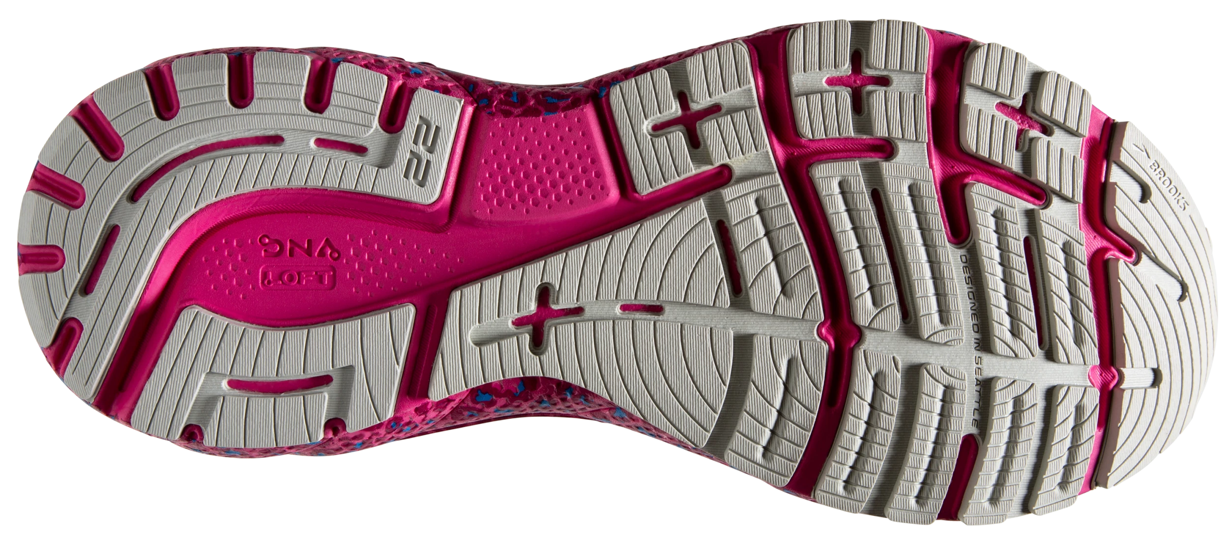 Brooks Women's Adrenaline GTS 22 - White/Oyster/Brilliant (1203531B160) 6 Brooks Women's Adrenaline GTS 22 - White/Oyster/Brilliant (1203531B160) - Image 6