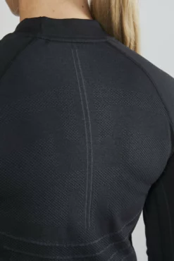 Craft Women's Active Intensity Crewneck Baselayer - Black/Asphalt (1907937-999995) -Asics Shop 1907937 999995 Active Intensity CN LS C4 Preview