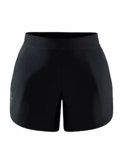 Craft Women's Advance Essence 5" Stretch Short - Black (1910759-999000) 9 Craft Women's Advance Essence 5" Stretch Short - Black (1910759-999000) -Asics Shop 1910759 999000 ADVEssence5 InchStretchShortsW Front Preview
