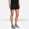 Brooks Women's Chaser 5" 2-IN-1 Short - Black (221464001)