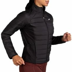 Brooks Women's Shield Hybrid Jacket - Black (221557001) 2 Brooks Women's Shield Hybrid Jacket - Black (221557001) -Asics Shop 221557 001 MV Shield Hybrid Jacket 2