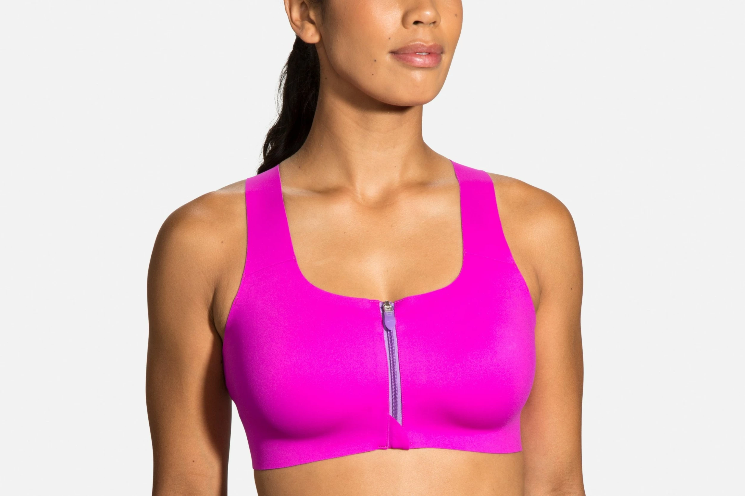 Brooks Women's Dare Zip Run Bra - Magenta/Heliotrope (350075633) Brooks Women's Dare Zip Run Bra - Magenta/Heliotrope (350075633) -Asics Shop 350075 633 MF Dare Zip Run Bra scaled