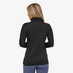 Patagonia Women's R1 Pullover - Black (40119BLK) -Asics Shop 40119 BLK SV2