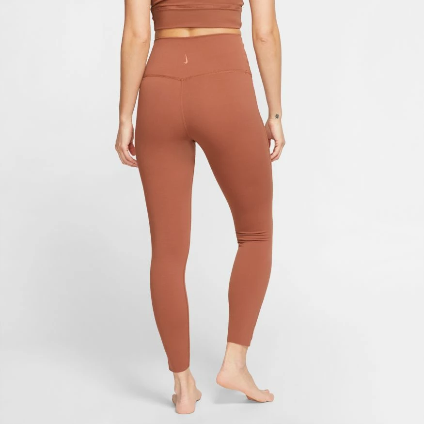 Nike Women's Yoga Luxe 7/8 Tights - Red Bark/Terra Blush (CJ4203-275) 2 Nike Women's Yoga Luxe 7/8 Tights - Red Bark/Terra Blush (CJ4203-275) - Image 2