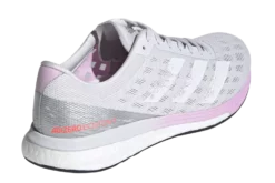 Adidas Women's Adizero Boston 9 - Dash Grey/Footwear White/Clear Lilac (FW2213) -Asics Shop FW2213 FTW photo back lateral top transparent