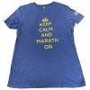 Marathon Sportswear Marathon Sports Women's Keep Calm T-Shirt - Blue/Yellow