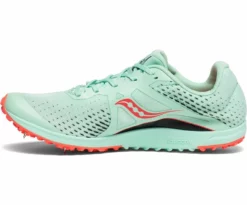 Saucony Women's Kilkenny XC 8 Spike - Mint/ViZi Coral (S19068-1) -Asics Shop S19068 1 2