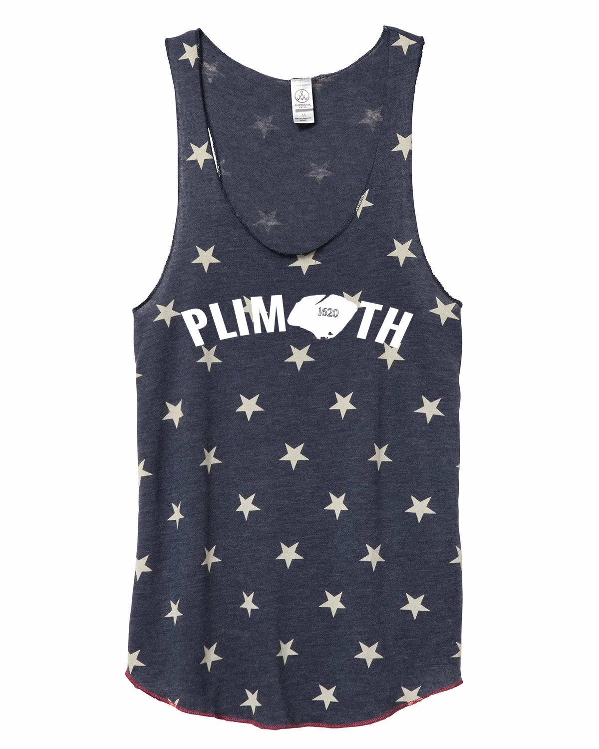 Marathon Sportswear Women's Plimoth Racerback Stars And Stripes Tank - Navy Blue ( PLI-AA1927P-S) 1 Marathon Sportswear Women's Plimoth Racerback Stars And Stripes Tank - Navy Blue ( PLI-AA1927P-S)