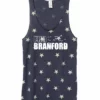 Marathon Sportswear Women's Branford Racerback Stars And Stripes Tank - Navy Blue (RUNBRANFORD-AA1927P-S)