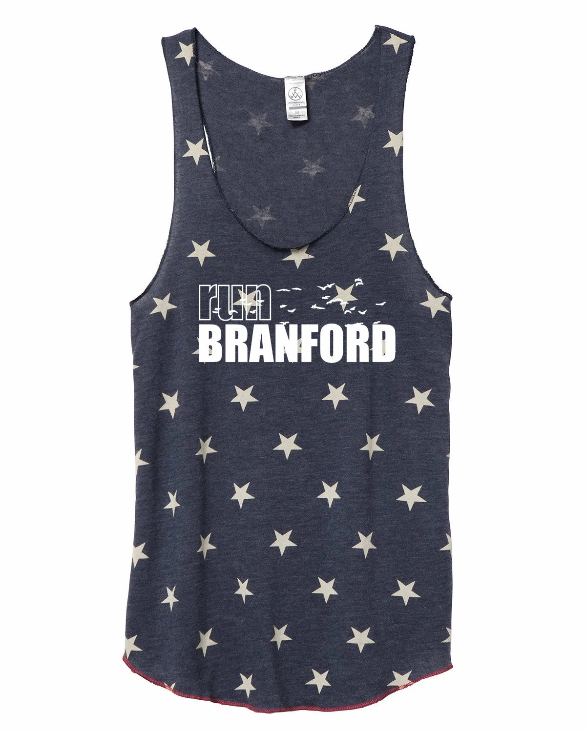Marathon Sportswear Women's Branford Racerback Stars And Stripes Tank - Navy Blue (RUNBRANFORD-AA1927P-S) 1 Marathon Sportswear Women's Branford Racerback Stars And Stripes Tank - Navy Blue (RUNBRANFORD-AA1927P-S)