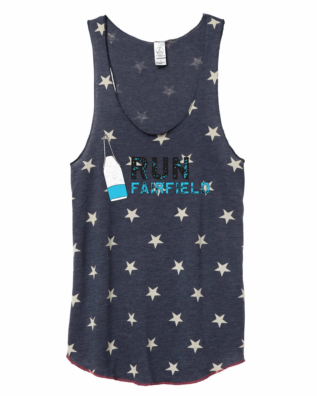Marathon Sportswear Women's Fairfield Racerback Stars And Stripes Tank - Navy Blue (RUNFAIRFIELD-AA1927P-S) 1 Marathon Sportswear Women's Fairfield Racerback Stars And Stripes Tank - Navy Blue (RUNFAIRFIELD-AA1927P-S)