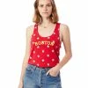 Marathon Sportswear Women's Boston Racerback Stars And Stripes Tank - Red (BOS-AA1927P-TRS)