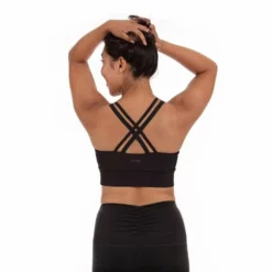 Handful Women's Double Down Sports Bra (135) 8 Handful Women's Double Down Sports Bra (135) -Asics Shop cdn shopify com Handful 2019 F19 Women Studio Bra DoubleDown BooyaBlack Back 2936 2