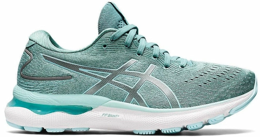 Asics Women's Gel Nimbus 24 - Sage/Clear Blue (1012B201-300) 1 Asics Women's Gel Nimbus 24 - Sage/Clear Blue (1012B201-300)