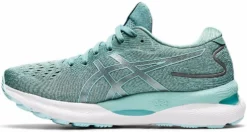Asics Women's Gel Nimbus 24 - Sage/Clear Blue (1012B201-300) 8 Asics Women's Gel Nimbus 24 - Sage/Clear Blue (1012B201-300) -Asics Shop ezgif.com gif maker 73
