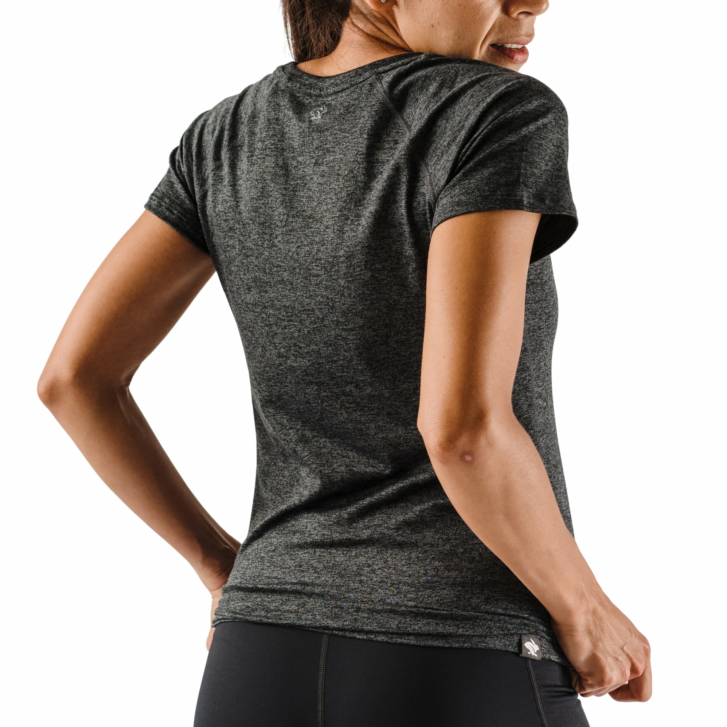 rabbit Women's EZ Tee SS Rabbit Women's EZ Tee SS -Asics Shop rabbit womens ez tee ss black charcoal 1