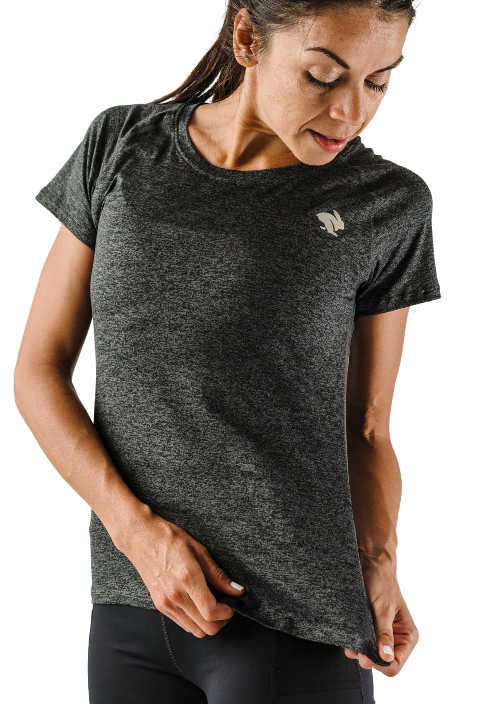rabbit Women's EZ Tee SS Rabbit Women's EZ Tee SS -Asics Shop rabbit womens ez tee ss black charcoal 2