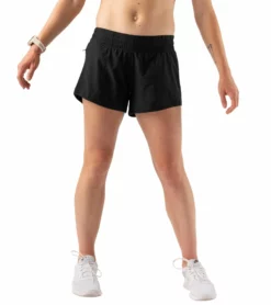 Rabbit Women's Feelin' Fine 4" Shorts 3 Rabbit Women's Feelin' Fine 4" Shorts -Asics Shop rabbit womens feelin fine shorts black 1