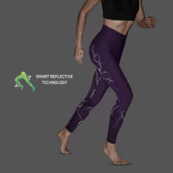 CEP Women's Reflective Tights - Purple (W2A96N) -Asics Shop reflective tights purple women 2