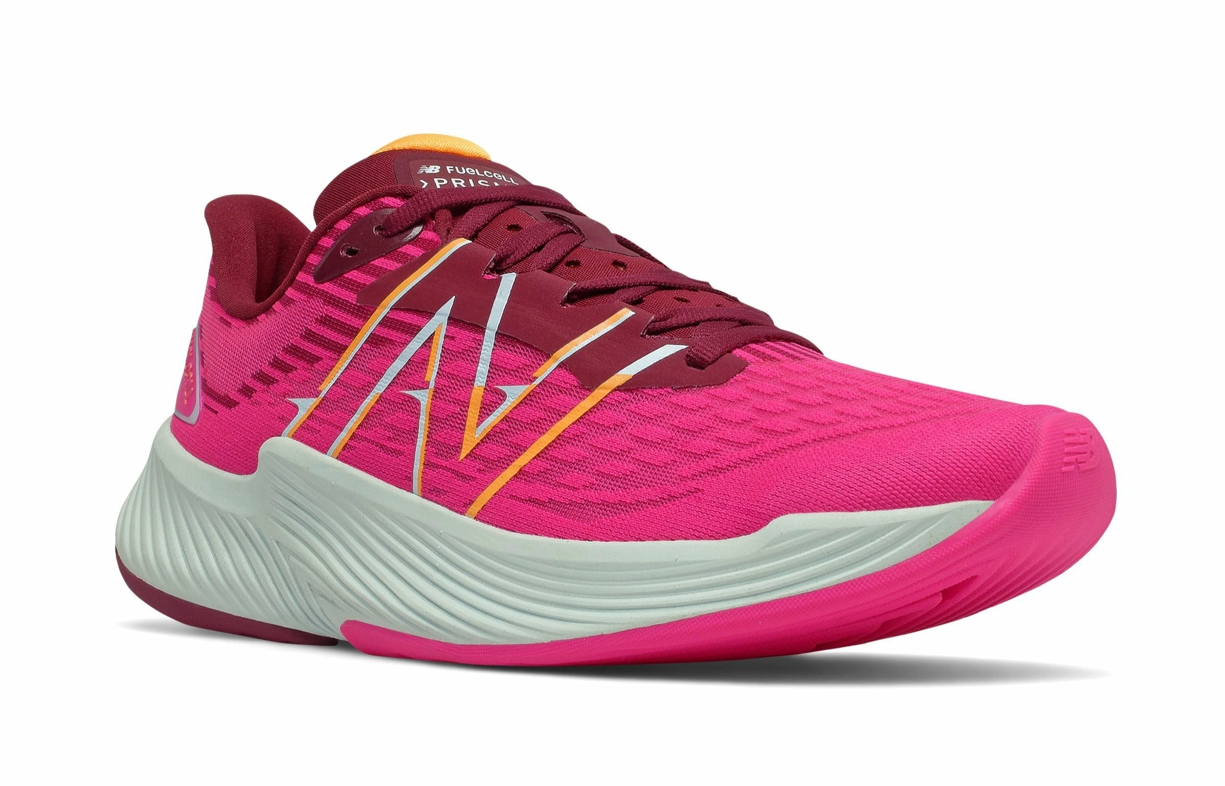 New Balance Women's FuelCell Prism V2 - Pink Glo/Garnet (WFCPZLP2) 2 New Balance Women's FuelCell Prism V2 - Pink Glo/Garnet (WFCPZLP2) - Image 2