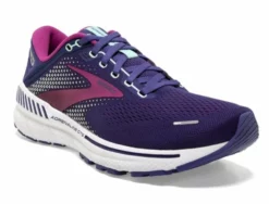 Brooks Women's Adrenaline GTS 22 - Navy/Yucca/Pink (1203531B403) -Asics Shop www brooksrunning com 120353 403 o adrenaline gts 22 womens cushion running shoe 1